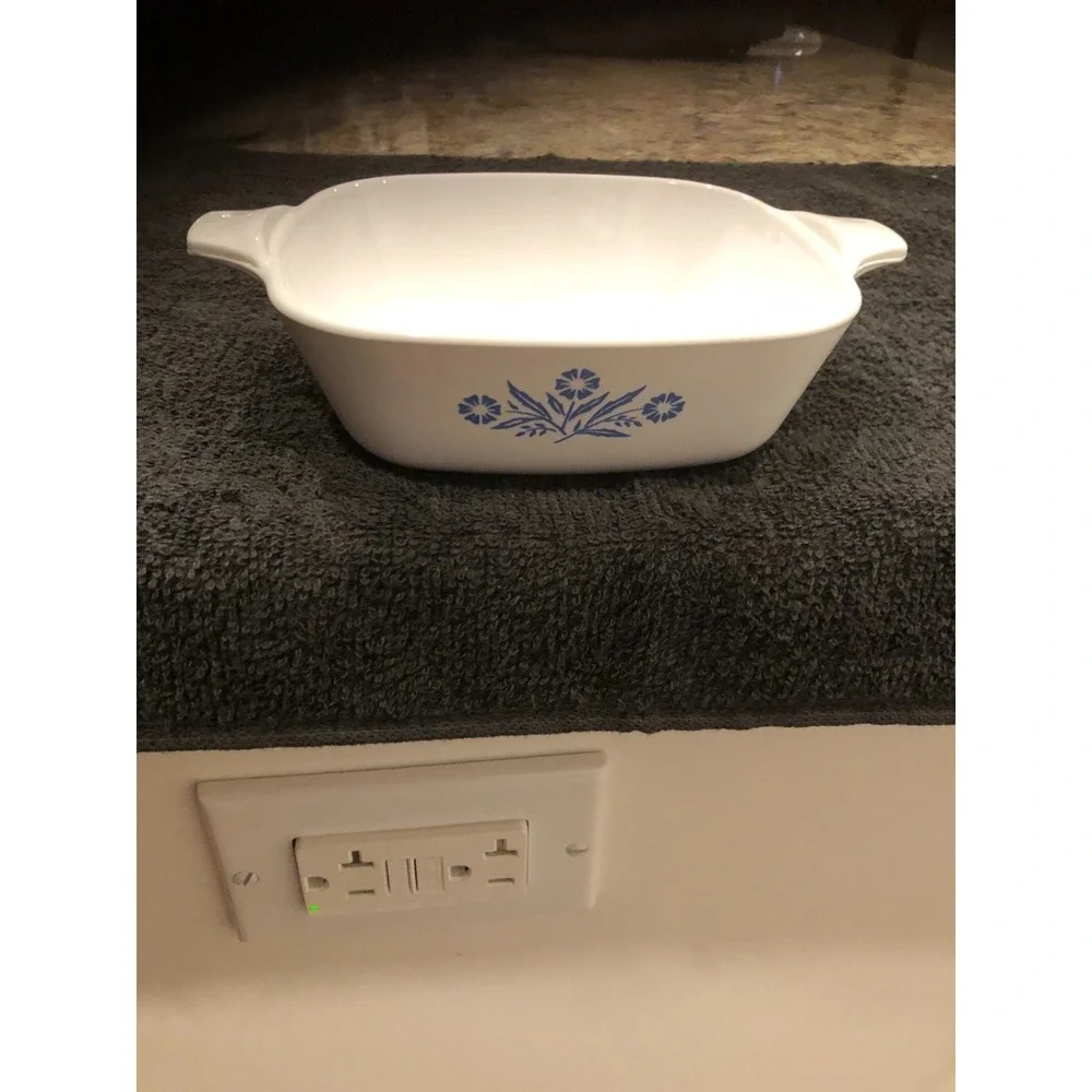 Vintage Corning Ware P-41-B Petite Pan Casserole Blue Cornflower